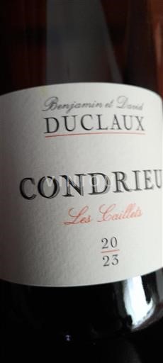 Rhônevallei Condrieu Benjamin et David Duclaux Les Caillets 2023