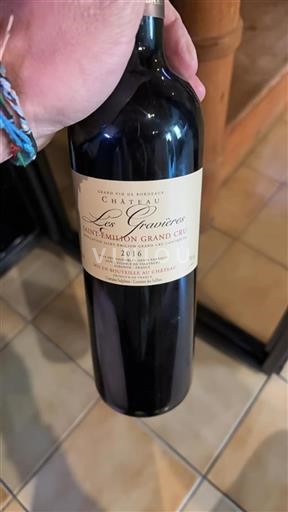 Bordeaux Saint-Émilion Grand Cru Grand Cru Les Gravières 2016