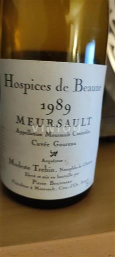 Burgundy Meursault Hospices de Beaune Goureau 1989