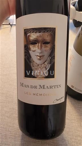 Languedoc Pic-saint-loup Mas de Martin Les Mémoires 2017