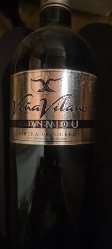 Castilien og León Ribera del Duero Viña Vilano Crianza 2004