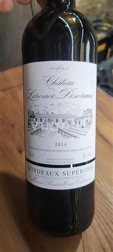Bordeaux Bordeaux Supérieur Château Laronde Desormes 2014