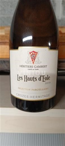 Rhônen laakso Crozes-Hermitage Héritiers Gambert Les Hauts d'Éole 2019