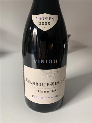 Burgundy Chambolle-Musigny Frédéric Magnien Herbues 2003