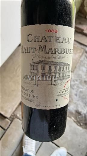 Bordeaux Saint-Estèphe Château Haut-Marbuzet 1988