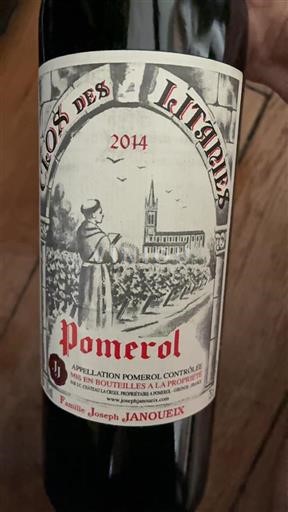 Bordeaux Pomerol Domaine La Croix Clos des Litanies 2014