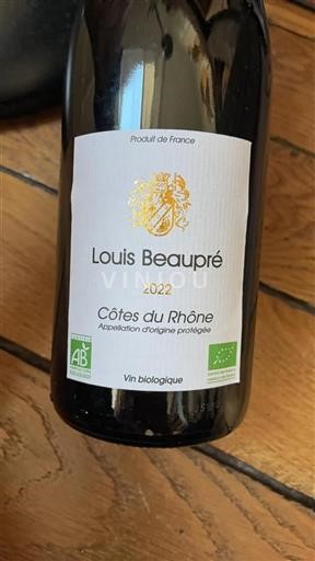 Valle del Rodano Côtes-du-Rhône Louis Beaupré 2022