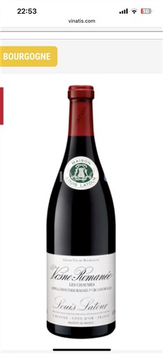 Bourgogne Vosne-Romanée Premier Cru Louis Latour Les Chaumes 2018
