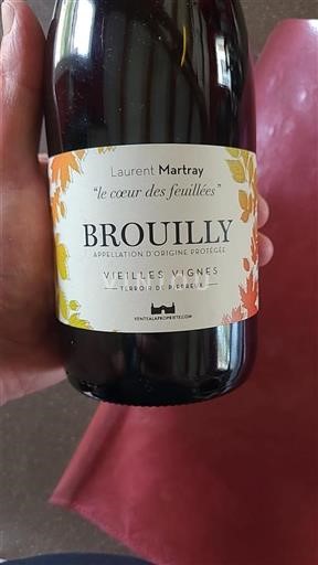 Beaujolais Brouilly Laurent Martray Le cœur des feuillées 2023