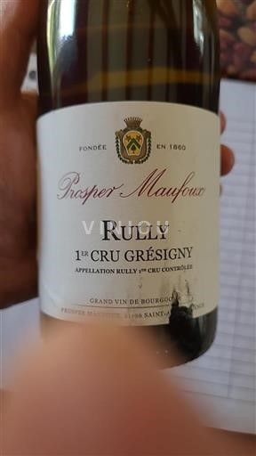 Bourgogne Rully Premier Cru Prosper Maufoux Rully 1er Cru Grésigny 2019