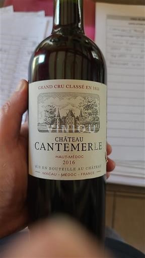 Bordeaux Haut-Médoc Grand Cru Classé Château Cantemerle 2016