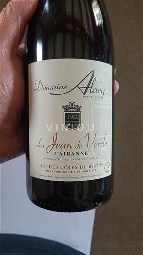 Rhône Valley Cairanne Domaine Alary La Jean de Verde 2021
