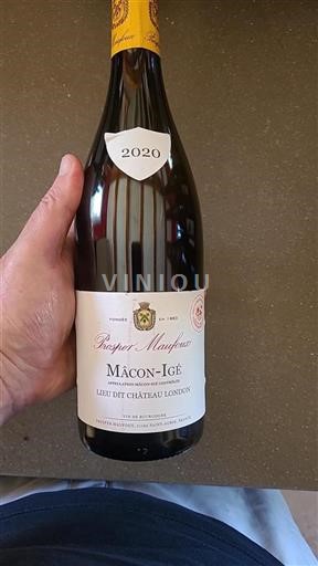 Borgogna Mâcon e Mâcon-Villages Prosper Maufoux Lieu Dit Château London 2020