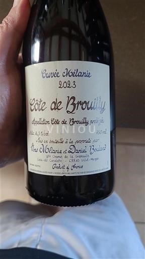 Beaujolais Côte-de-brouilly Mélanie et Daniel Bouland Mélanie 2023