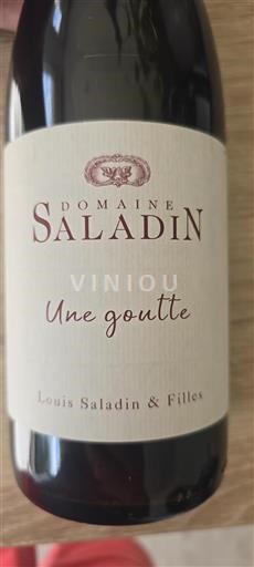 Rhônen laakso Côtes-du-rhône Domaine Saladin Une goutte 2022