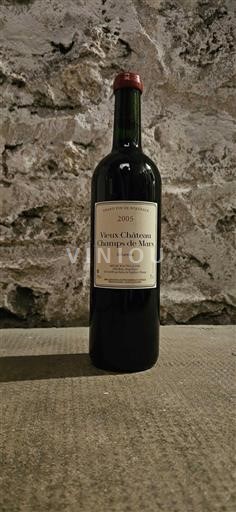 Bordeaux Castillon Côtes de Bordeaux Château Vieux Champs de Mars Johanna 2005