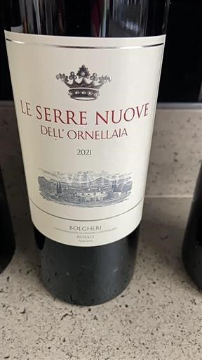 Toskana Bolgheri Ornellaia Le Serre Nuove dell'Ornellaia 2021