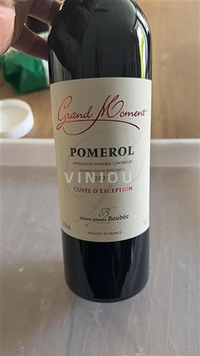 Bordeaux Pomerol Maison Johanès Boubée Grand Moment 2021