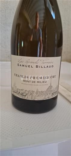 Burgundy Chablis Premier Cru Premier Cru Samuel Billaud Mont de Milieu 2016