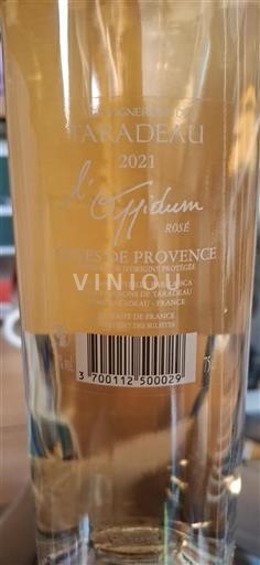 Provence Côtes de Provence Les Vignerons de Taradeau L'Oppidum 2021
