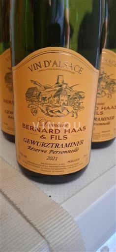 Alsace Domaine Bernard Haas & Fils Réserve Personnelle 2021