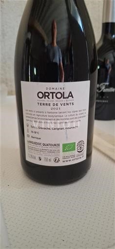 Languedoc Ikke specificeret Domaine Ortola Terre de Vents 2021