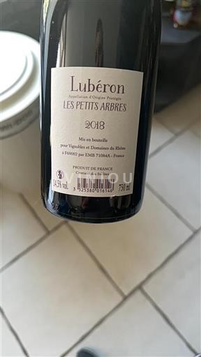 Vin Rouge sec Les Petits Arbres 2018 France Vallée du Rhône Luberon