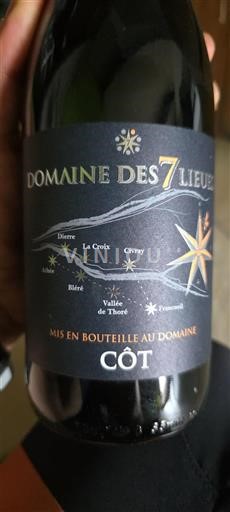 Vallée de la Loire Domaine Des 7 Lieues Côt 2020