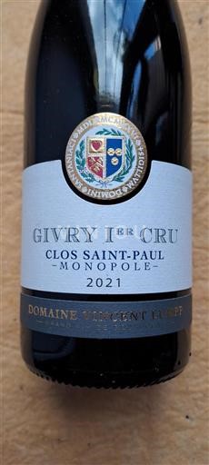Burgundy Unspecified Premier Cru Domaine Vincent Lumpp Clos Saint-Paul 2021