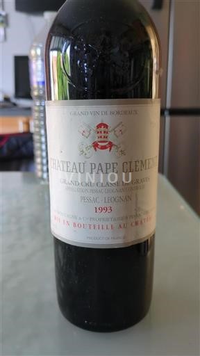 Bordeaux Pessac-Léognan Grand Cru Classé Château Pape Clément 1993