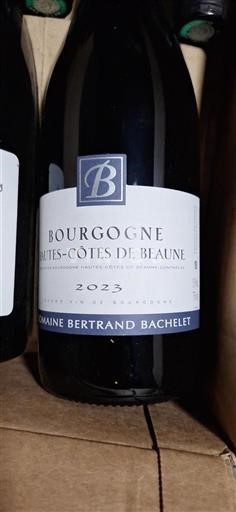 Vin Rouge sec Domaine Bertrand Bachelet 2023 France Bourgogne Hautes Côtes de beaune