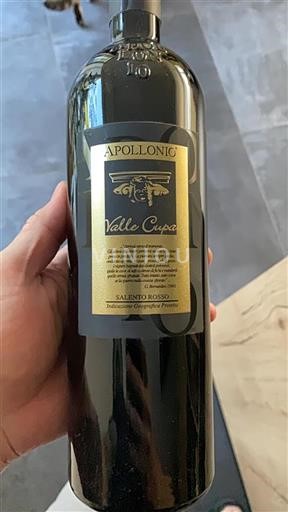 Apulia Wines Unspecified Apollonio Valle Cupa 2019