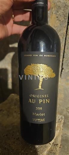 Bordeaux Tutiac Origines 2016
