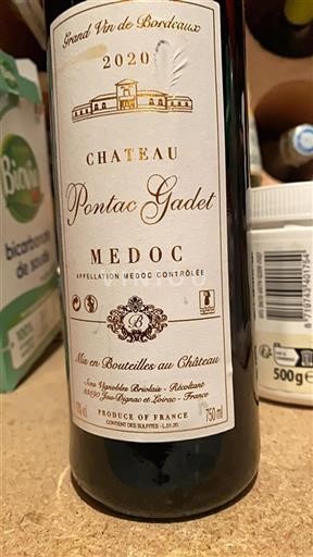 Bordeaux Médoc Château Pontac Gadet 2020