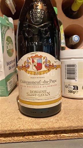 Valle del Rodano Châteauneuf-du-Pape Domaine Saint Gayan 2001