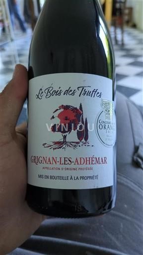 Vin Rouge sec Le Bois des Truffes 2023 France Vallée du Rhône Grignan-les-adhémar