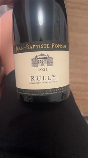 Bourgogne Rully Jean-Baptiste Ponsot 2021