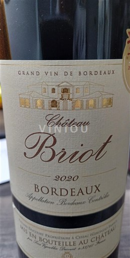 Bordeaux Château Briot 2020