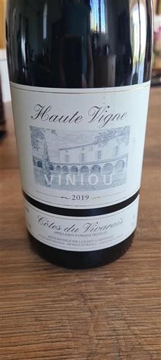 Rhônen laakso Côtes-du-vivarais Haute Vigne 2019