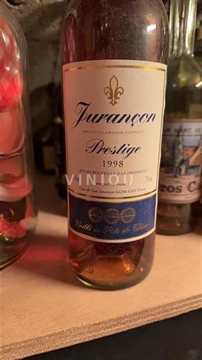 Sud-Ouest Jurançon Cave de Gan Jurançon Prestige 1998