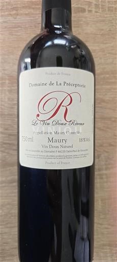 Roussillon Maury Domaine La Préceptorie Le Vin Doux Rêveur 2024