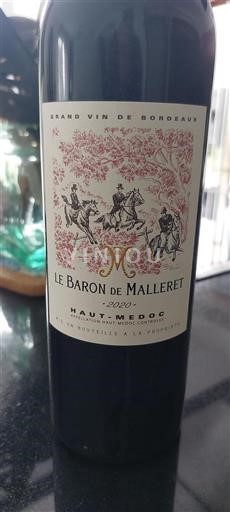 Burdeos Haut-Médoc Le Baron de Malleret 2020