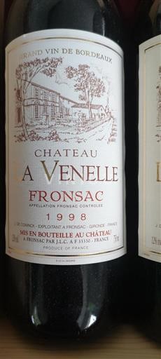 Bordeaux Fronsac Château La Venelle 1998