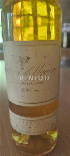 Bordeaux Sauternes Premier Cru Supérieur Château Yquem 1999