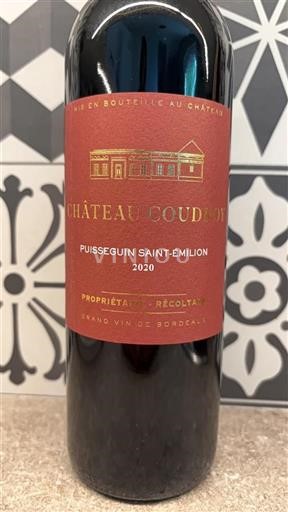 Bordeaux Puisseguin-saint-émilion Château Coudroy 2020