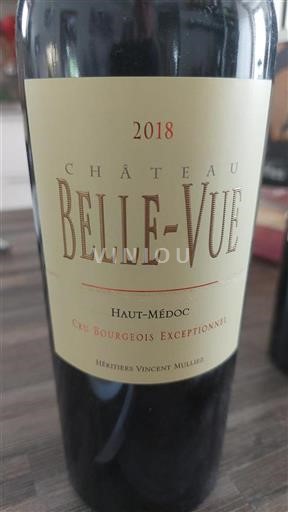 Burdeos Haut-Médoc Cru Bourgeois Exceptionnel Château Belle-Vue 2018