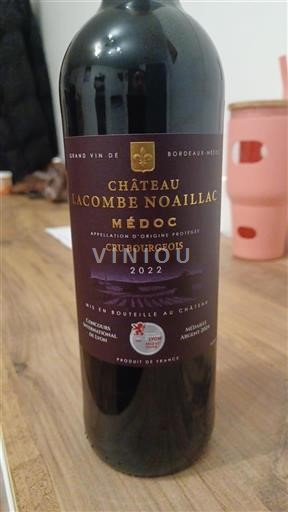 Bordeaux Médoc Cru Bourgeois Château Lacombe Noaillac 2022