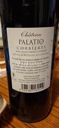 Languedoc Corbières Château Palatio Ei vuosikertaa