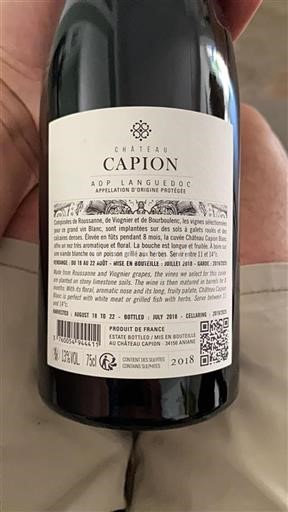 Languedoc Château Capion 2018