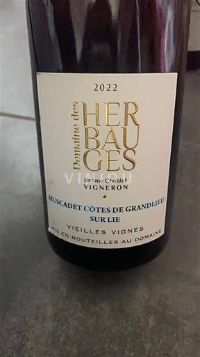 Údolí Loiry Muscadet-côtes-de-grand-lieu Domaine Des Herbauges Vieilles Vignes 2022